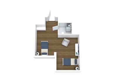 MC_Lynmoore - Maple - 3D-Shared Suite,  One Bathroom - 270 sq. ft.